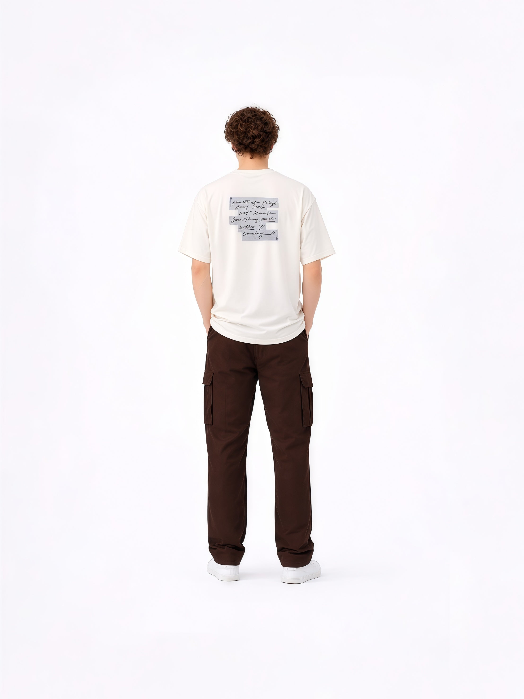 OFF WHITE TYPOGRAPHY EMBROIDERED UNISEX T-SHIRT