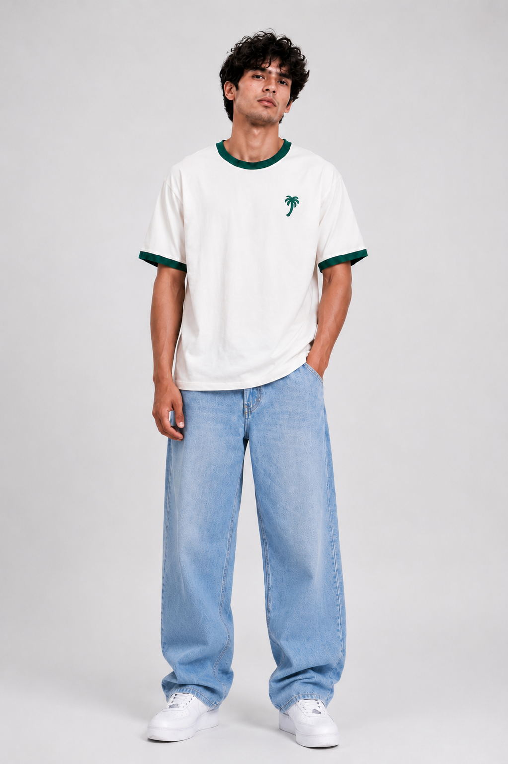 OFF WHITE RINGER TEE